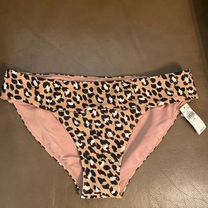 NWT! Aerie leopard print bikini bottoms Sz small